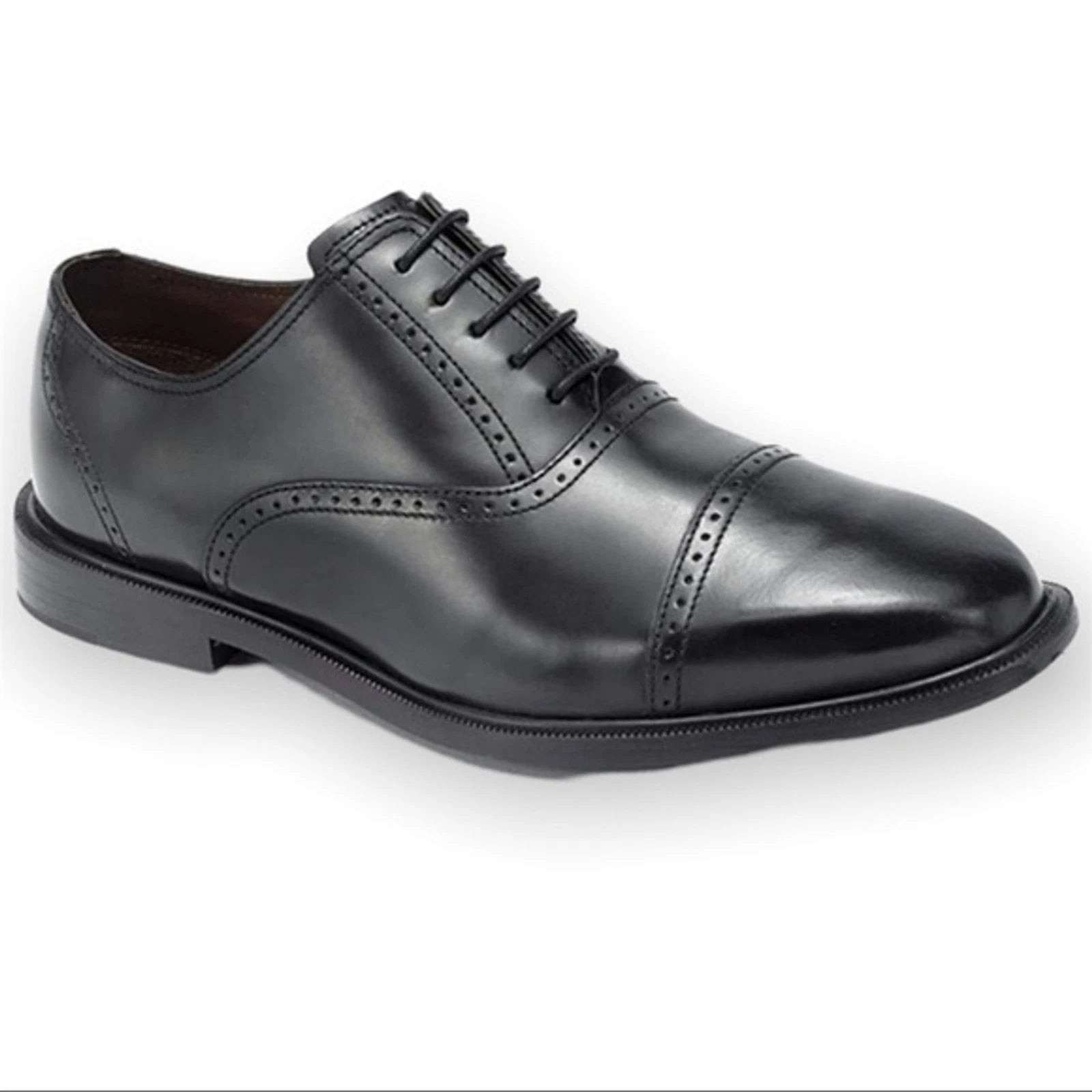 Rockport Fair Oak Captoe Black Leather Oxford Shoes  display picture 2