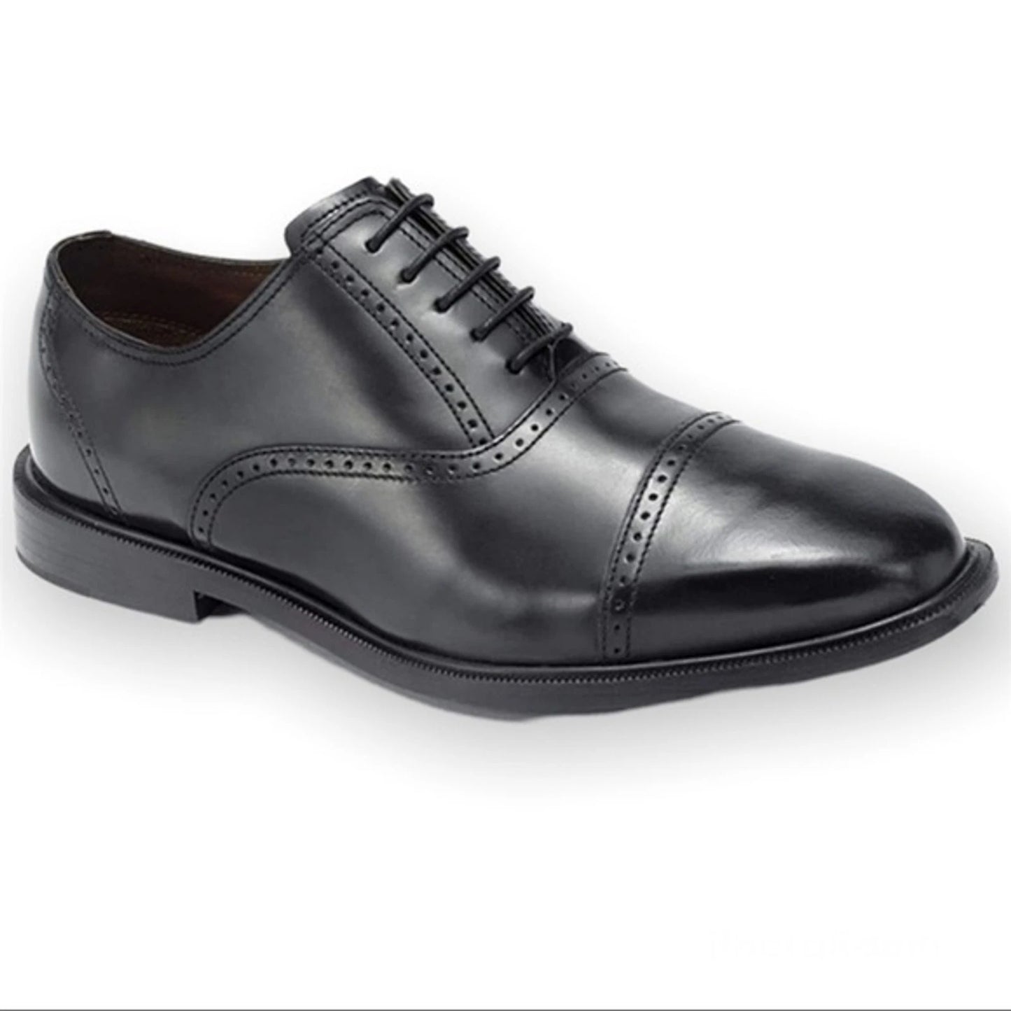 Rockport Fair Oak Captoe Black Leather Oxford Shoes