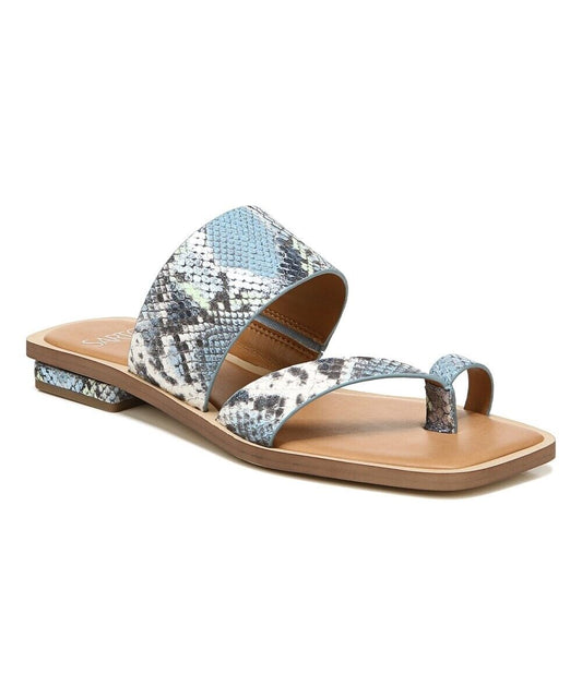 Ediana Airy Blue Snakeprint Leather Franco Sarto Sandals
