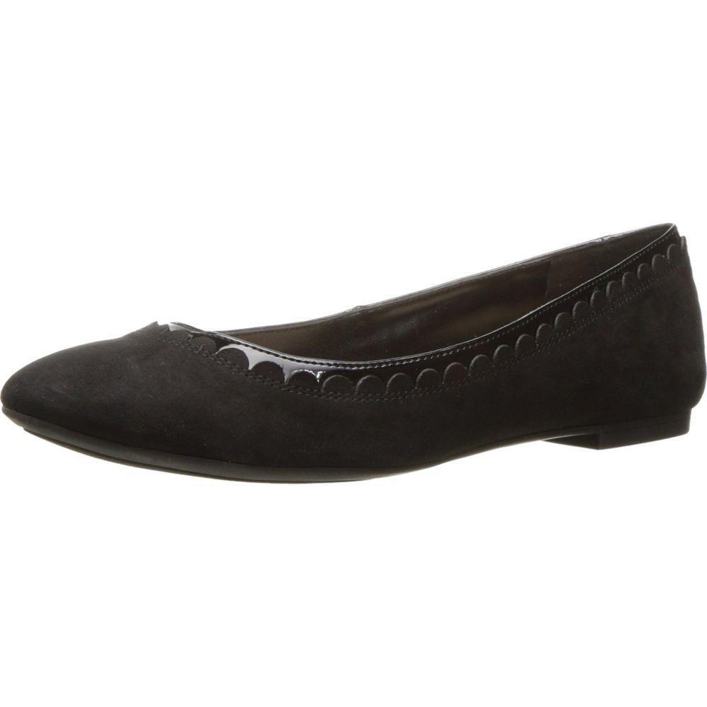 Zayn Black Fabric Nine West Ballet Flats