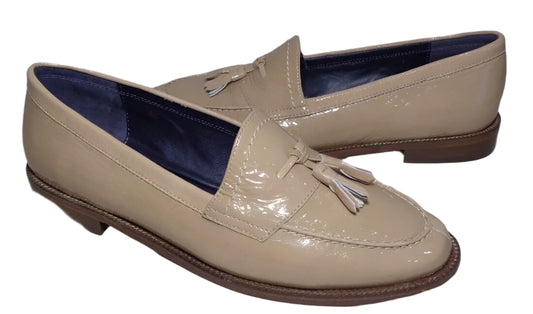Rona Nude Patent Loafer Vaneli Flats