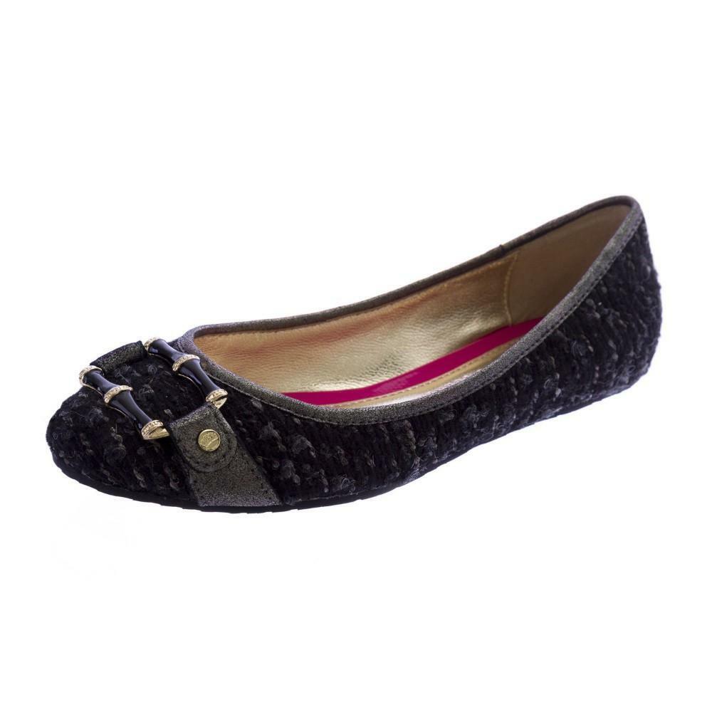 Elaine Turner Women's Liz Black Tweed Ballerina Flat