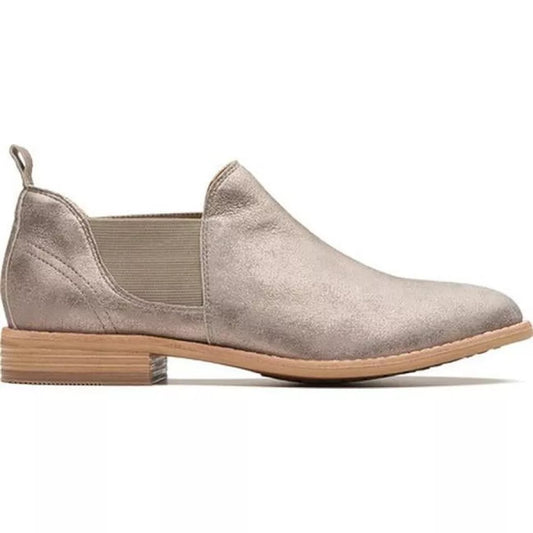 Clarks Women's Edenvale Page Pewter Suede Flats