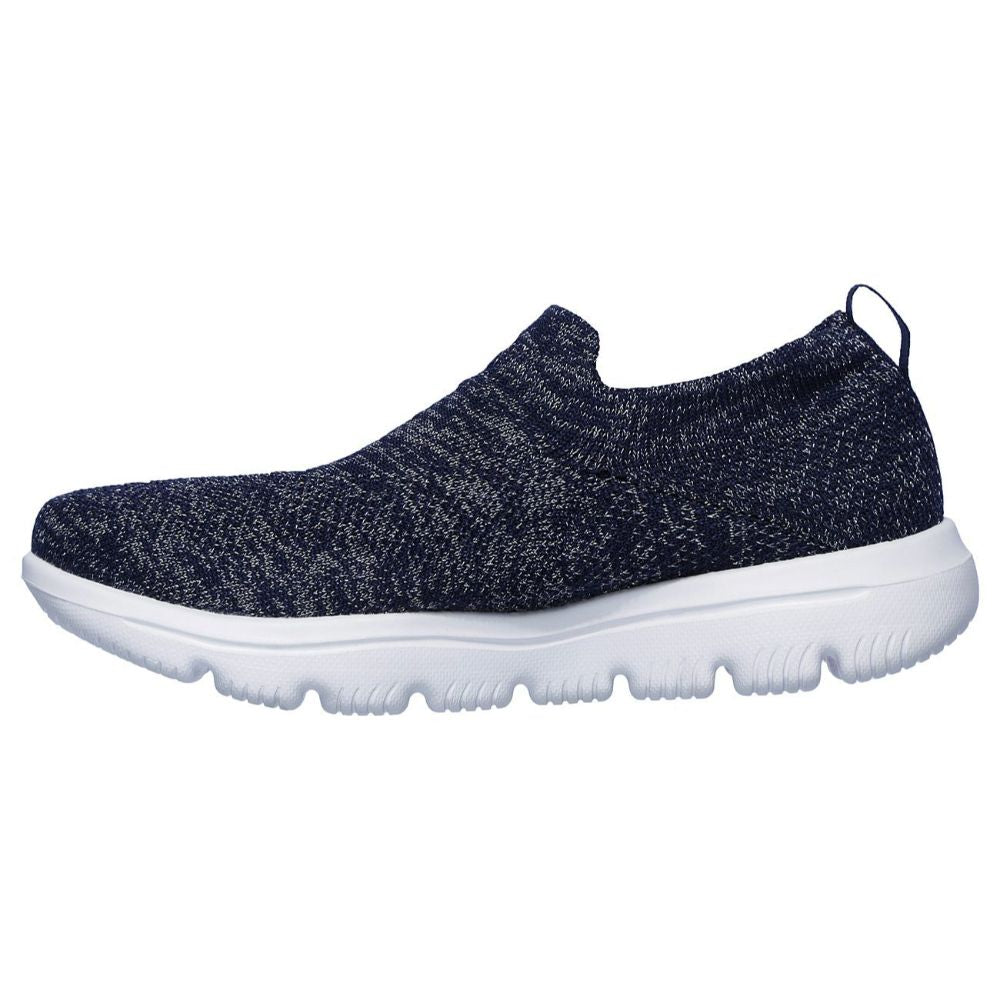15746 Navy Evolution Go Walk Skechers Fabric Sneakers