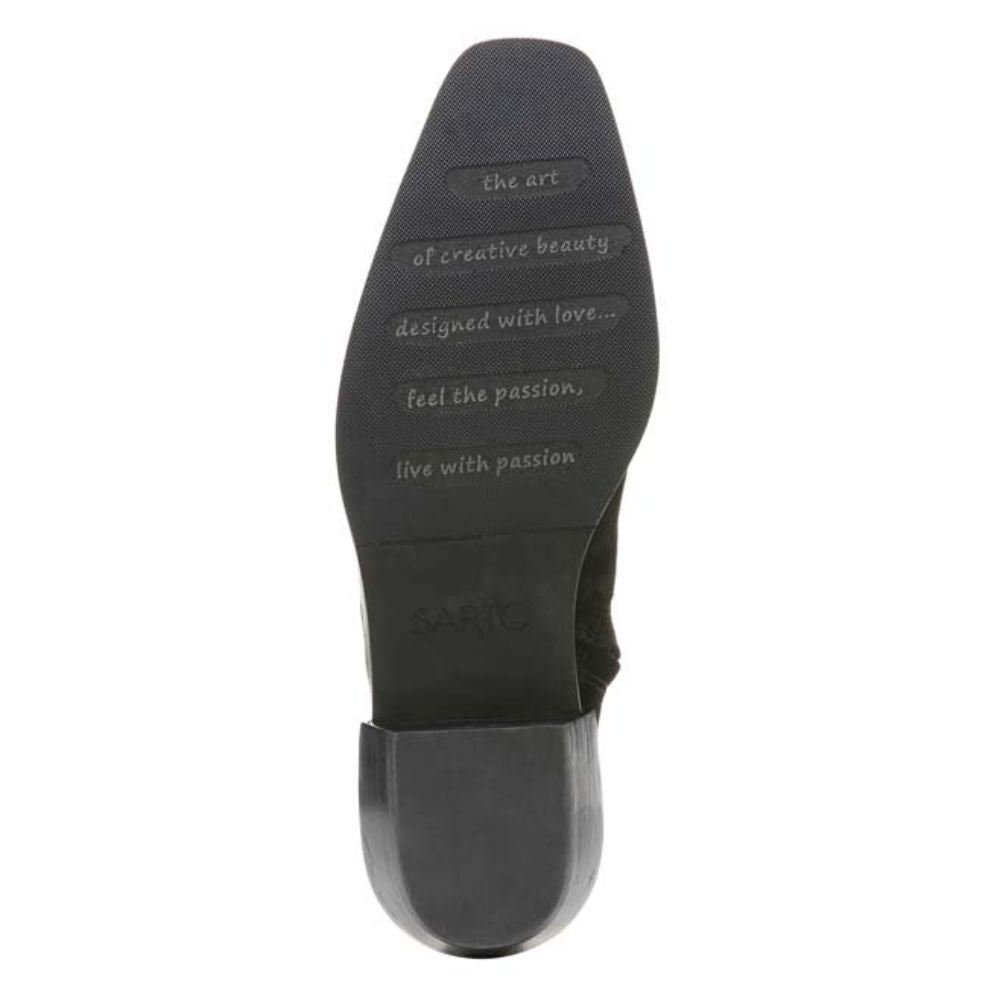 Yeni Black Suede Franco Sarto Ankle Boot