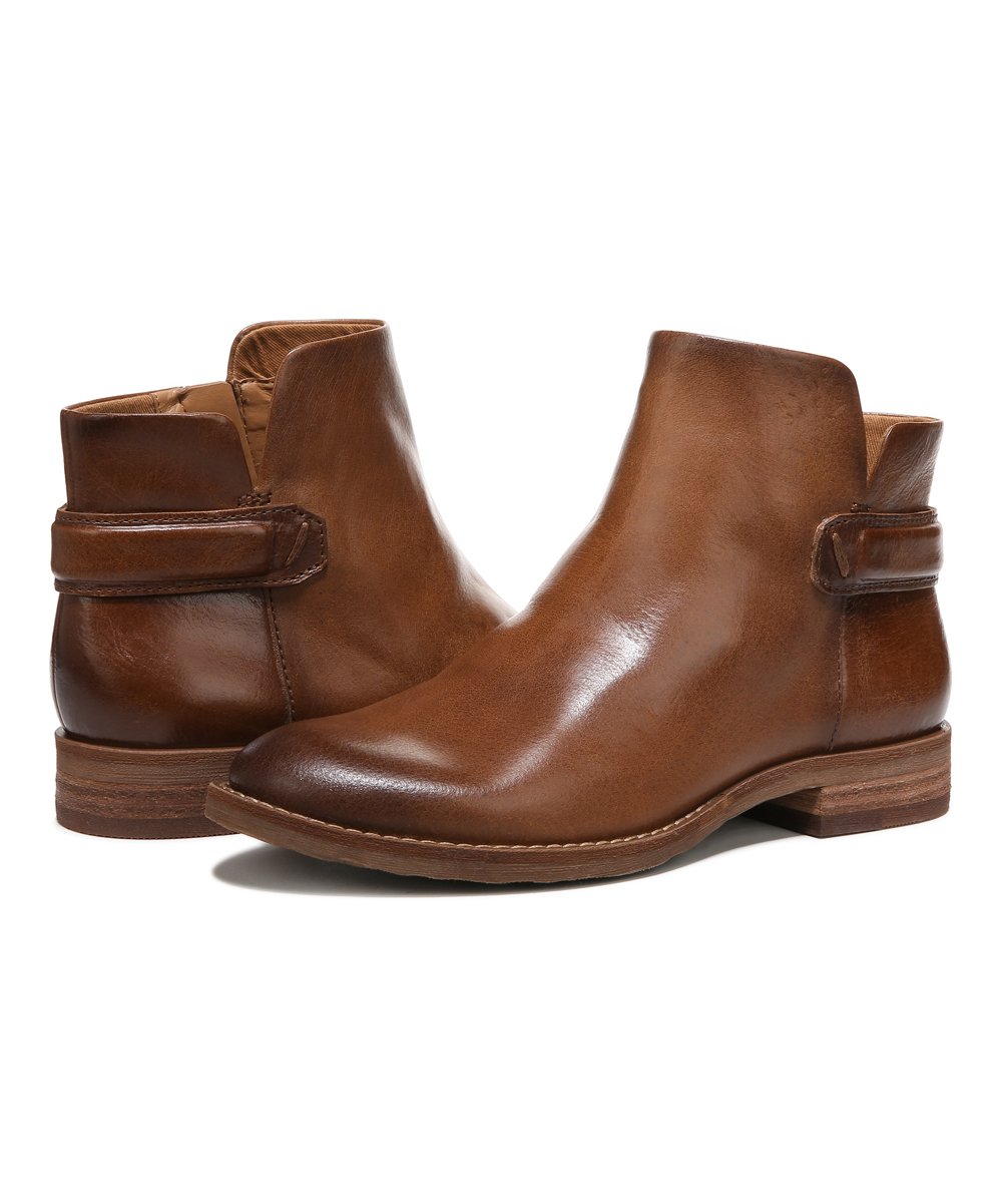 Lara Saddle Leather Franco Sarto Ankle Boots