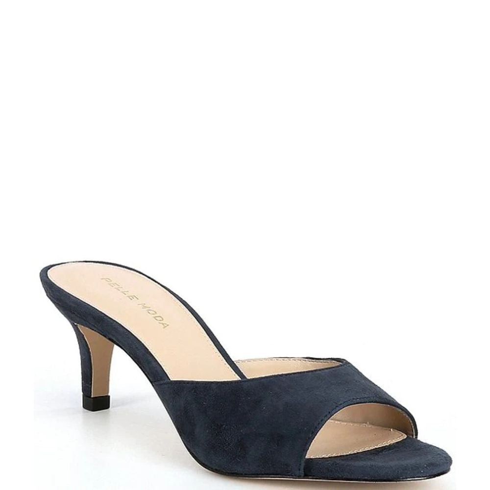 Bex Midnight Blue Suede Pelle Moda Slide Sandals