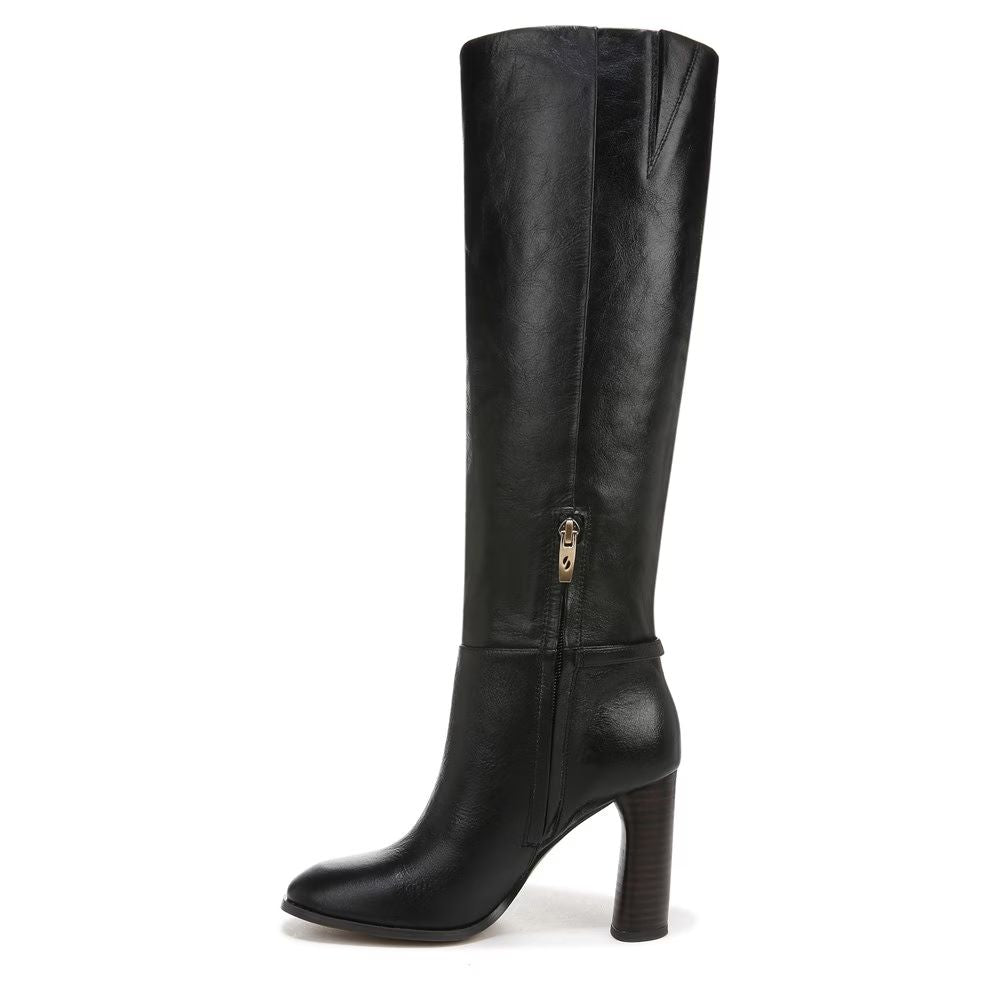 Cassie Black Leather Franco Sarto Boots