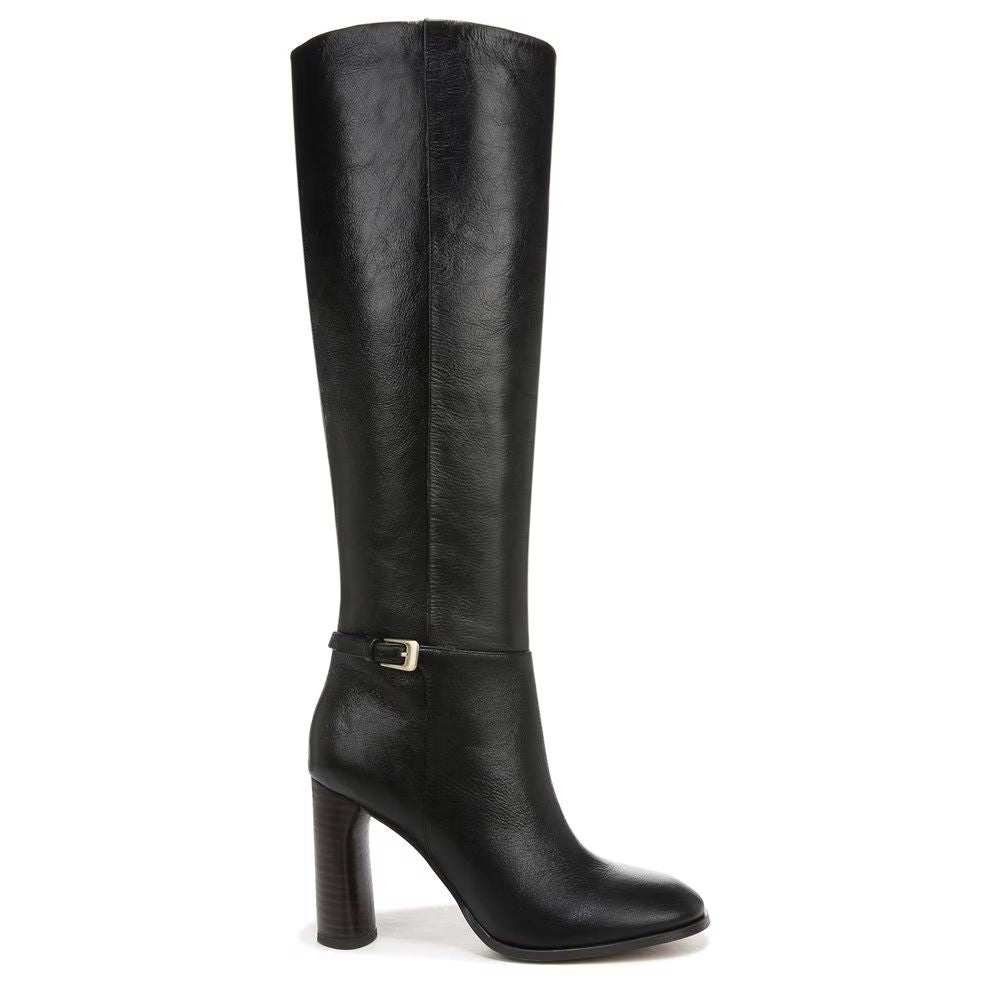 Cassie Black Leather Franco Sarto Boots