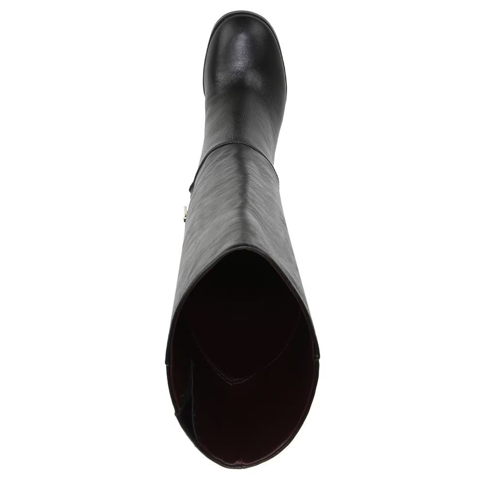 Cassie Black Leather Franco Sarto Boots