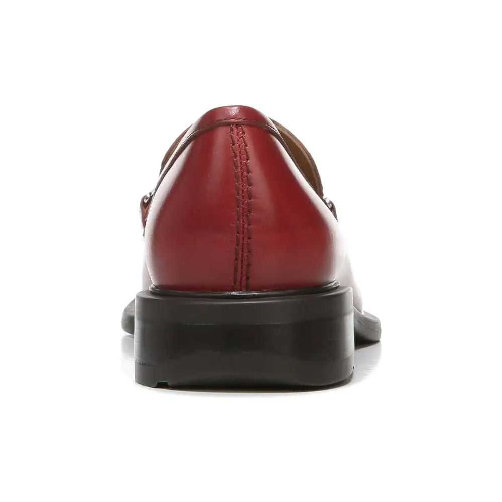 Eda Campari Red Leather Franco Sarto Loafer Flats
