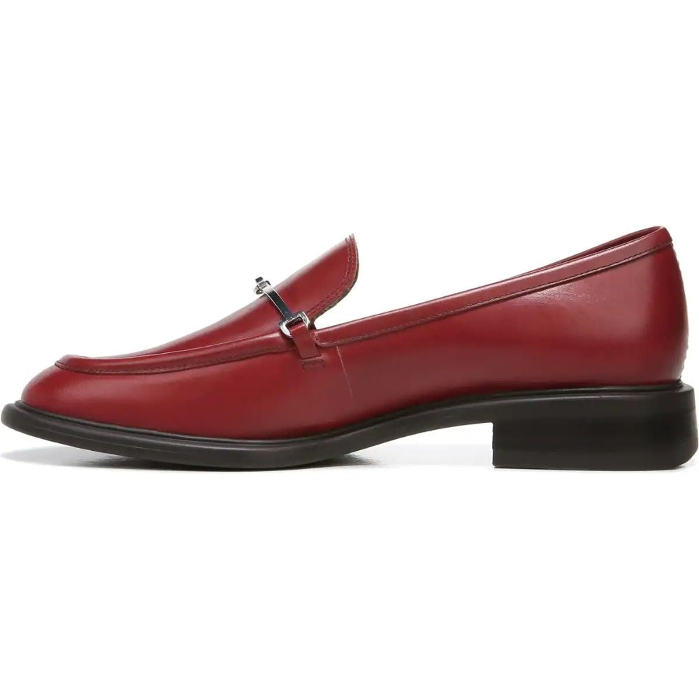 Eda Campari Red Leather Franco Sarto Loafer Flats