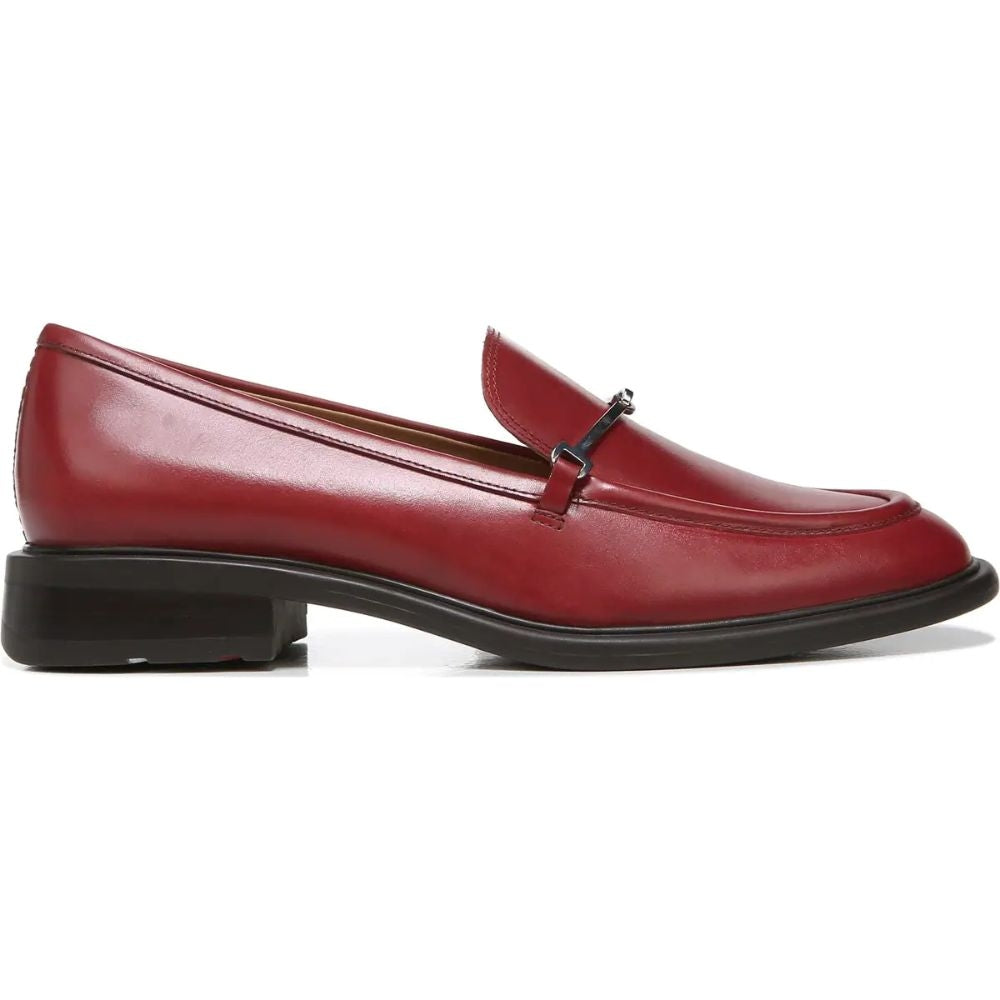 Eda Campari Red Leather Franco Sarto Loafer Flats