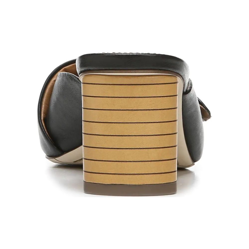 Violet Black Leather Franco Sarto Sandals