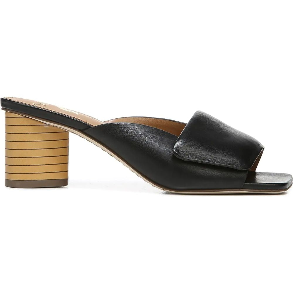 Violet Black Leather Franco Sarto Sandals