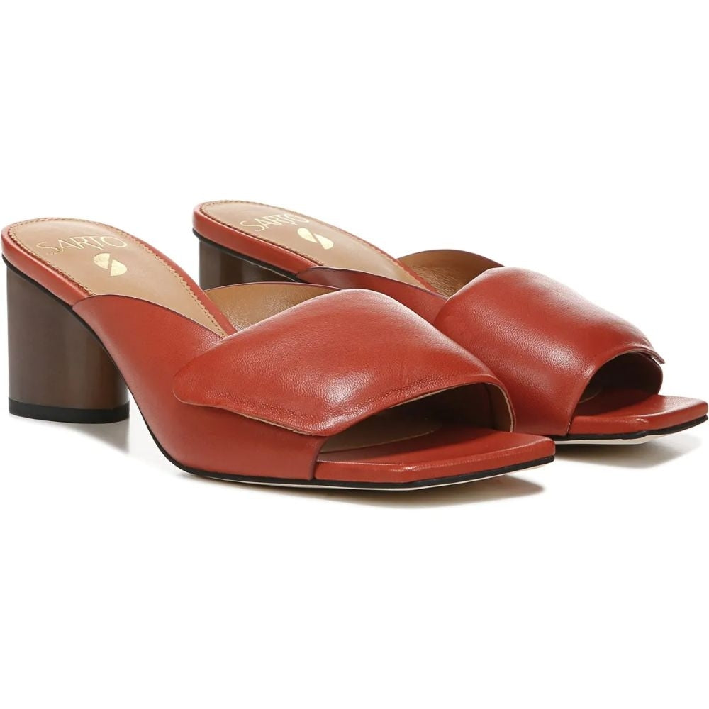 Violet Brick Leather Franco Sarto Sandals