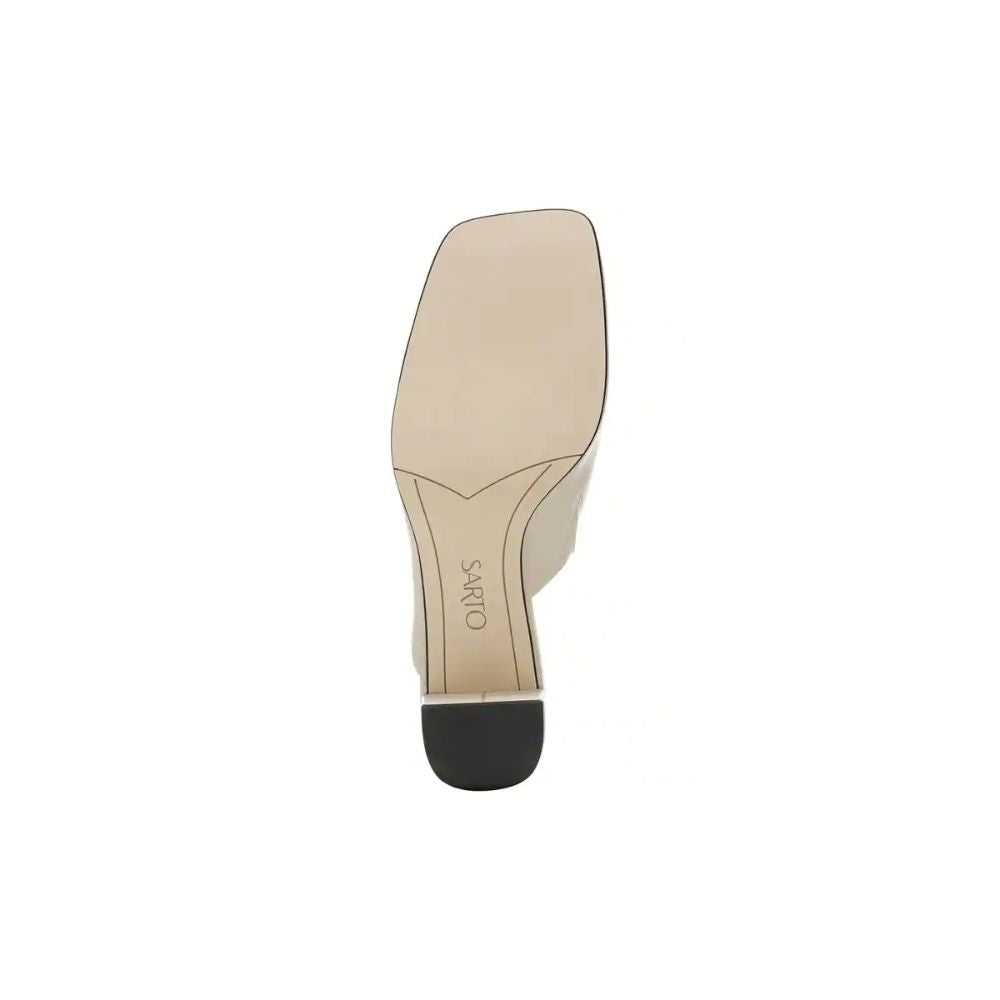 Xenia Chiffon Putty Leather Franco Sarto Mules
