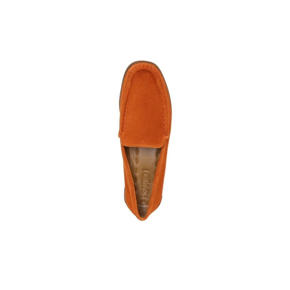 Gina Burnt Orange Leather Franco Sarto Loafer Flats