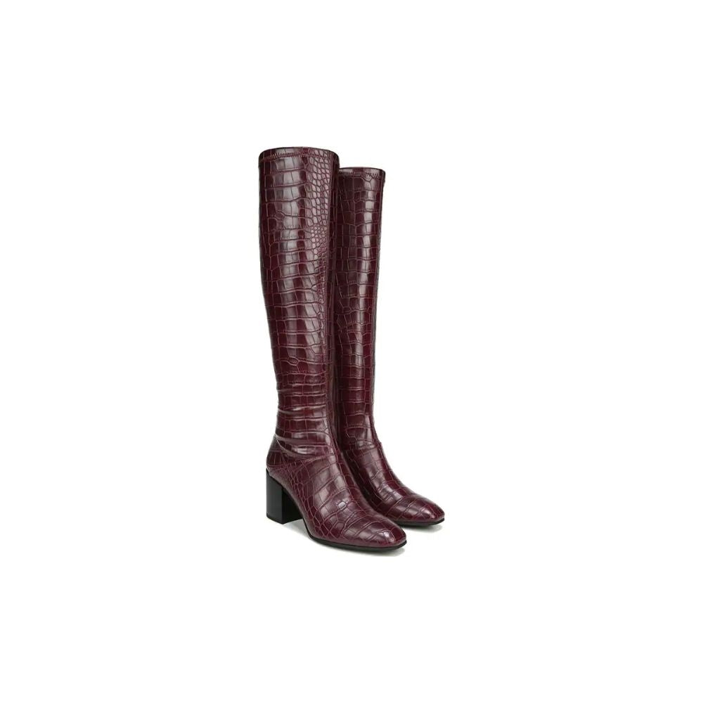Tribute Mulberry Crocodile Synthetic Wide Calf Franco Sarto Boots
