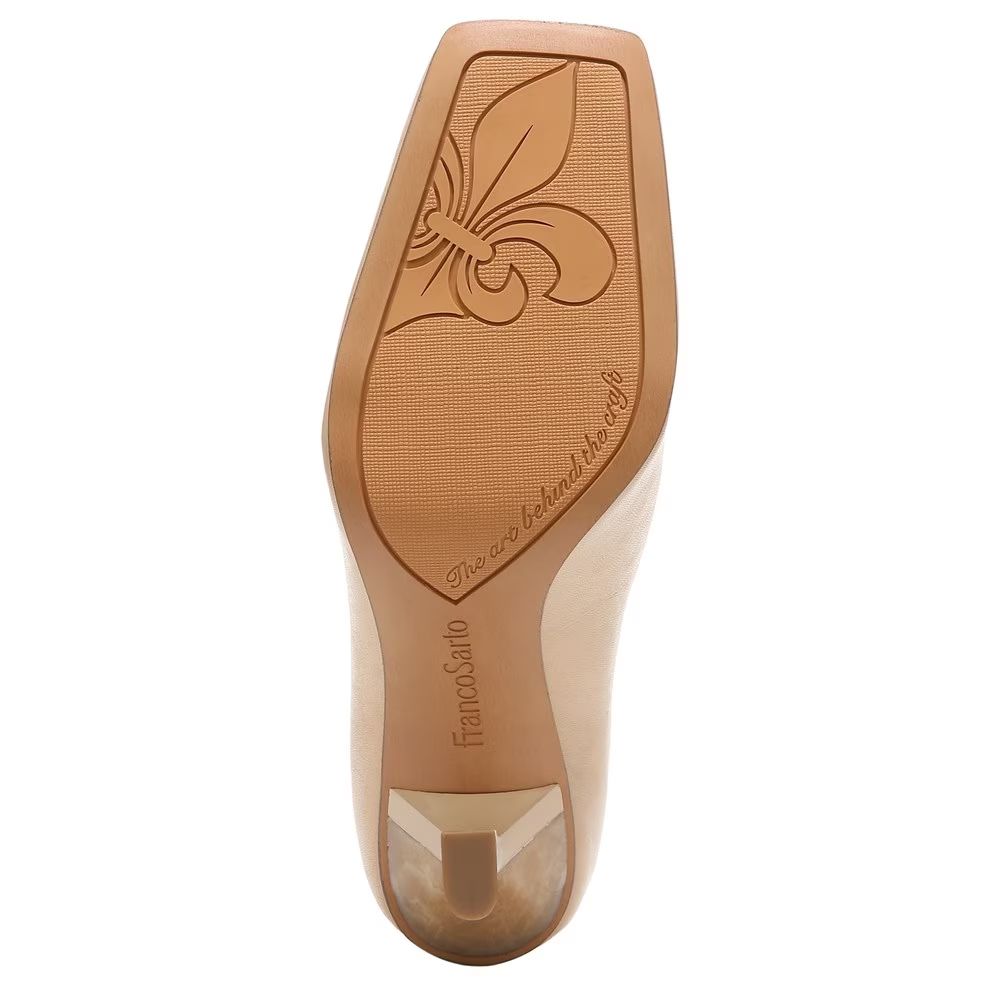 Finley Beige Leather Franco Sarto Pumps