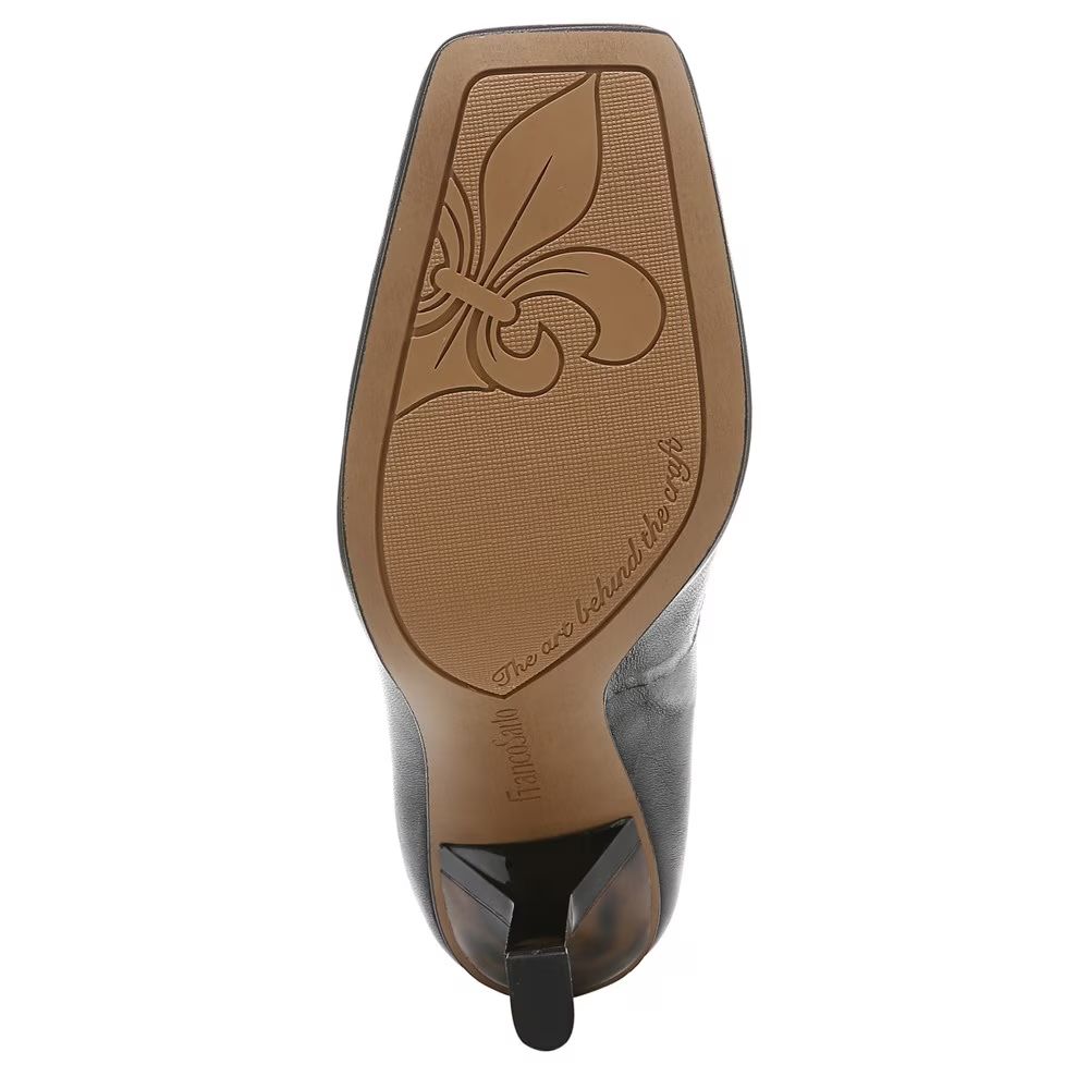 Finley Black Leather Franco Sarto Pumps