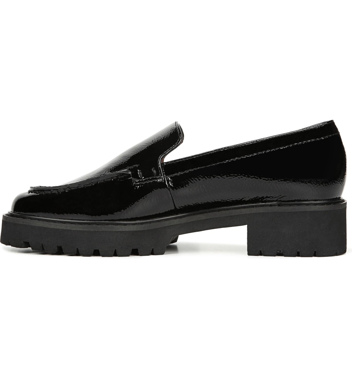 Delana Black Patent Leather Franco Sarto Loafers