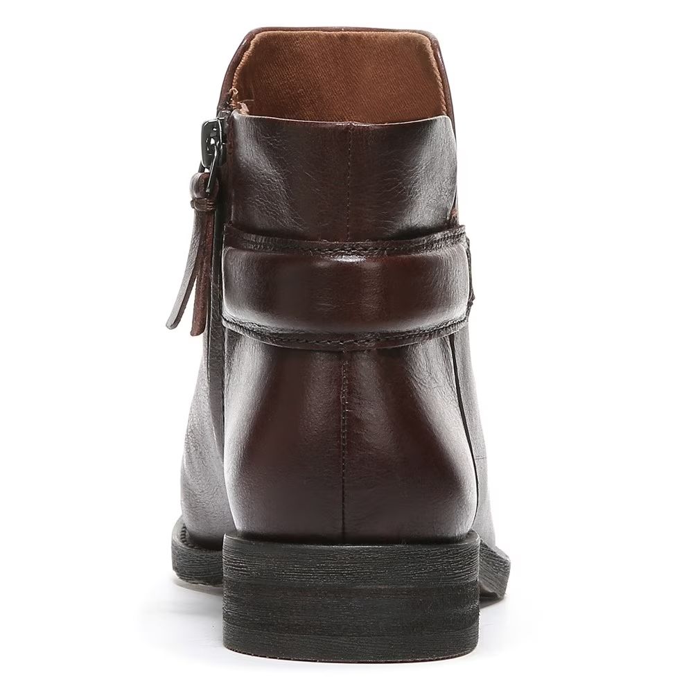 Lara Brown Leather Franco Sarto Ankle Boots