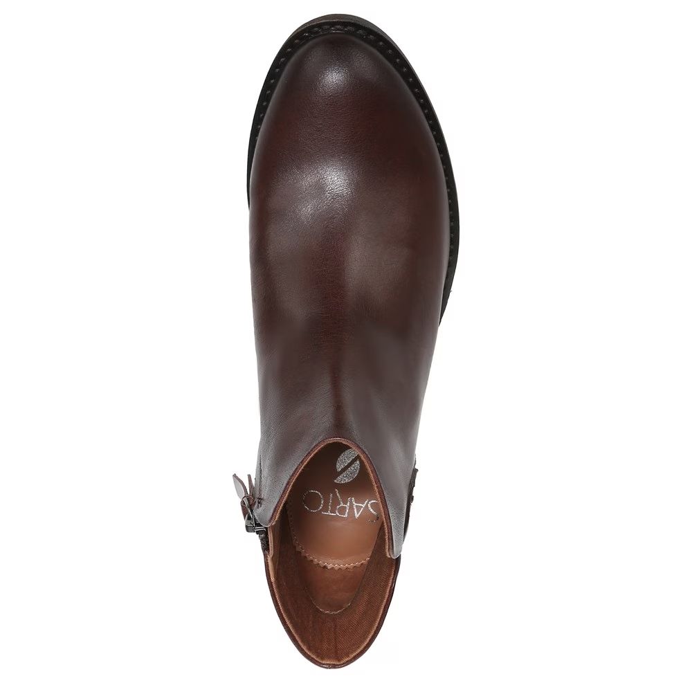 Lara Brown Leather Franco Sarto Ankle Boots