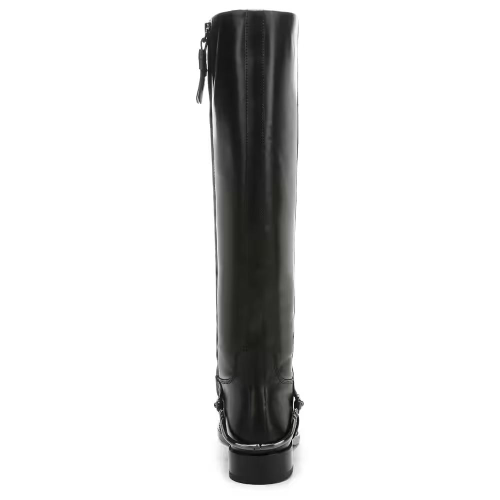 Lindy Black Leather Franco Sarto Boots