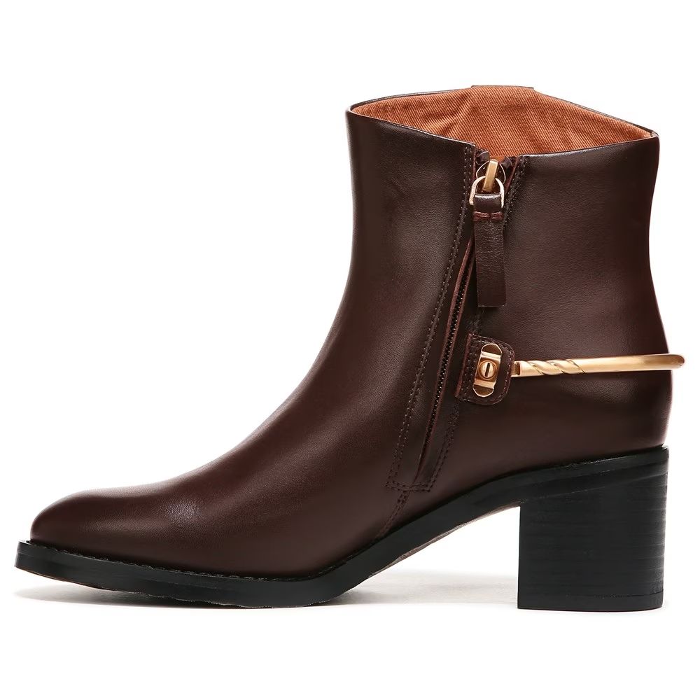 Sandy Brown Leather Franco Sarto Ankle Boots