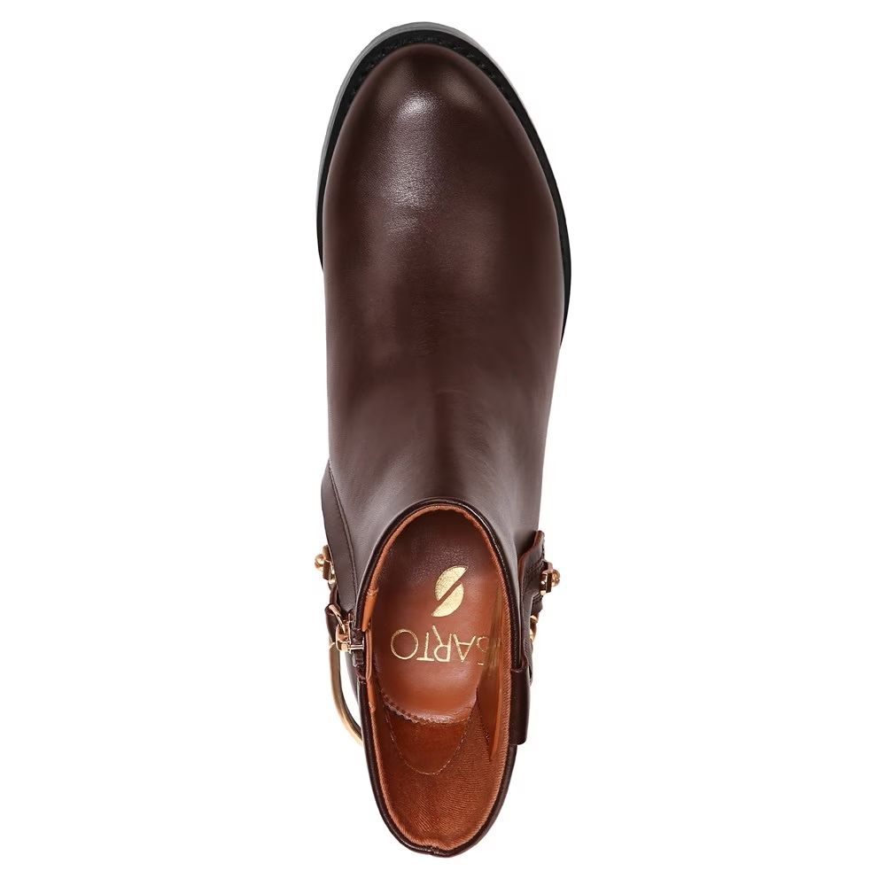 Sandy Brown Leather Franco Sarto Ankle Boots