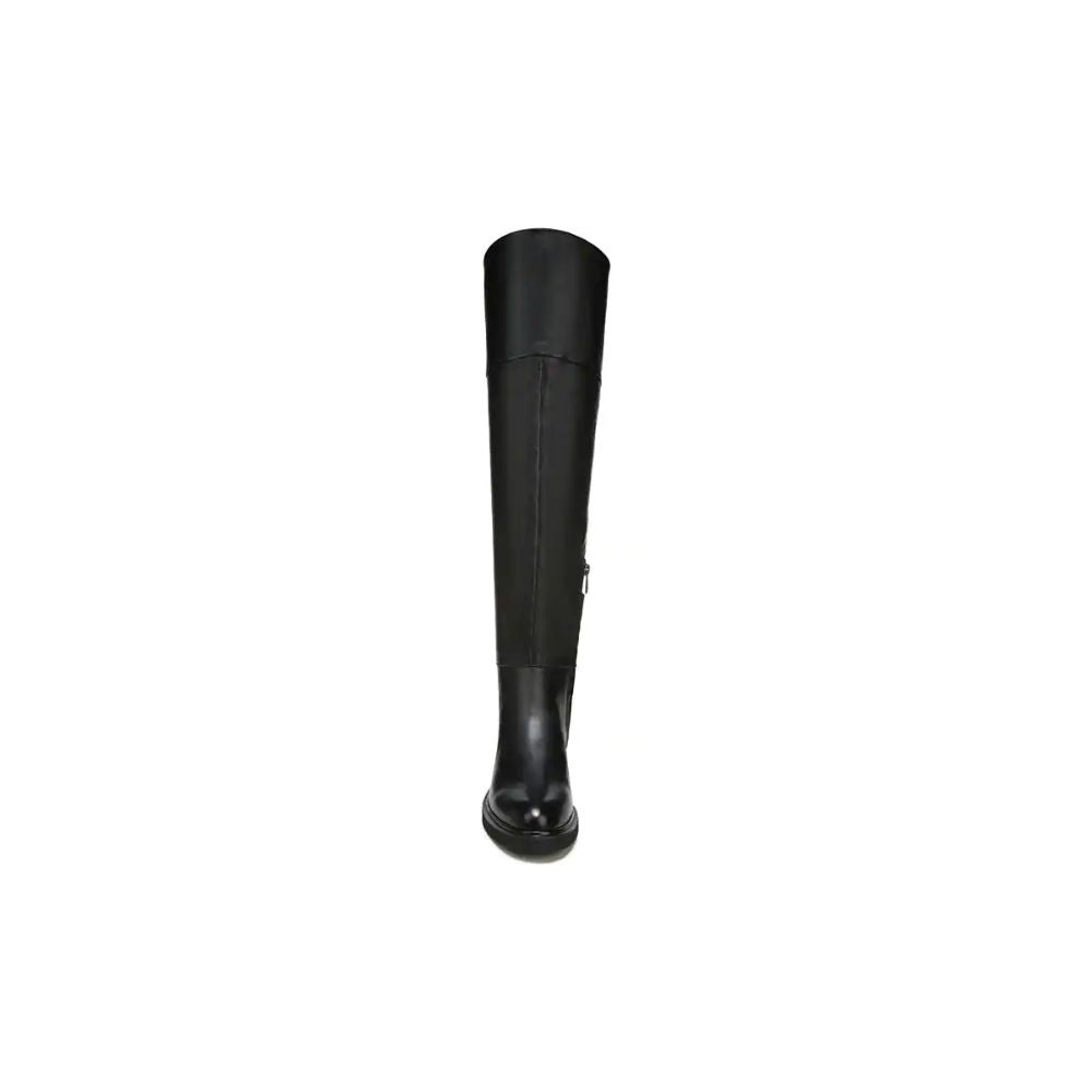 Battina Black Leather Franco Sarto Tall Boots