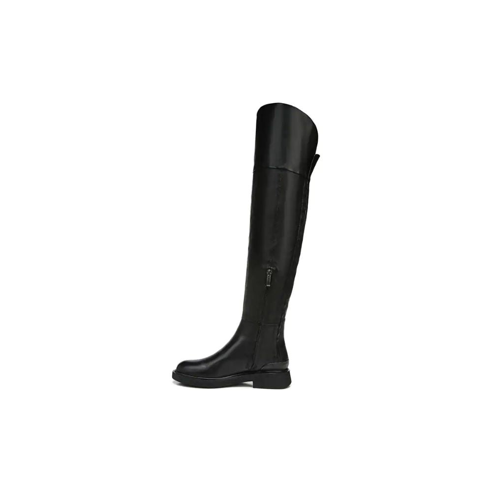 Battina Black Leather Franco Sarto Tall Boots