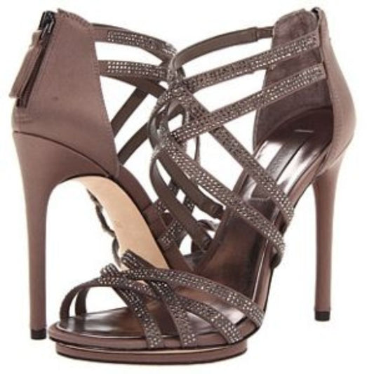 Fairfax Grey Dusk Satin BcgbMaxzaria Sandals