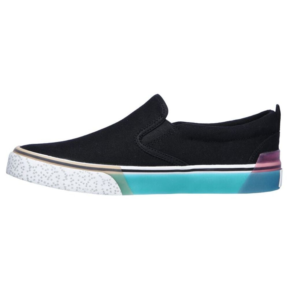 155265 Sparked Cool as Ice Black Skechers Slip on Sneakers