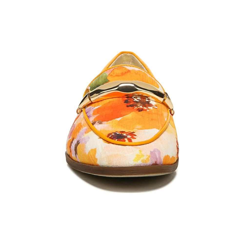 Beck Orange Multi Print Fabric Franco Sarto Loafer Flats