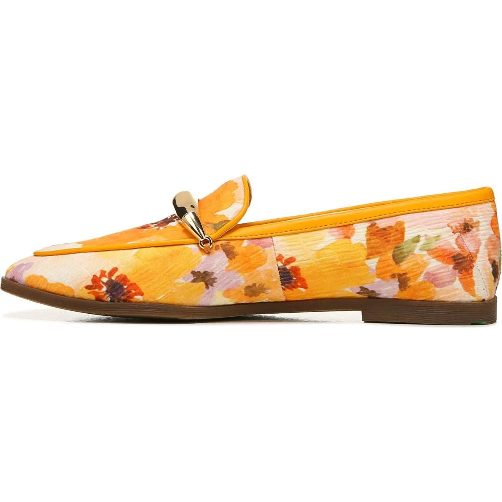 Beck Orange Multi Print Fabric Franco Sarto Loafer Flats