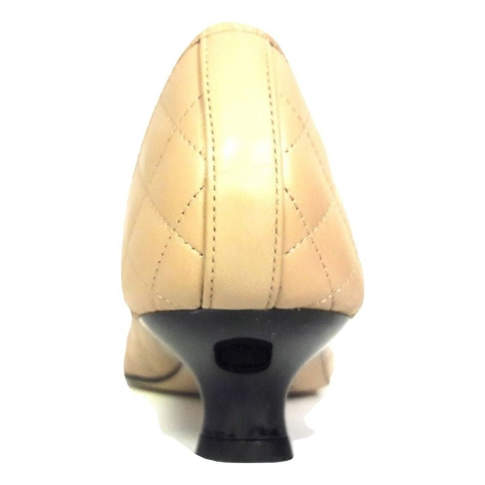 Titou Black Patent Nappa Beige Paul Mayer Pump