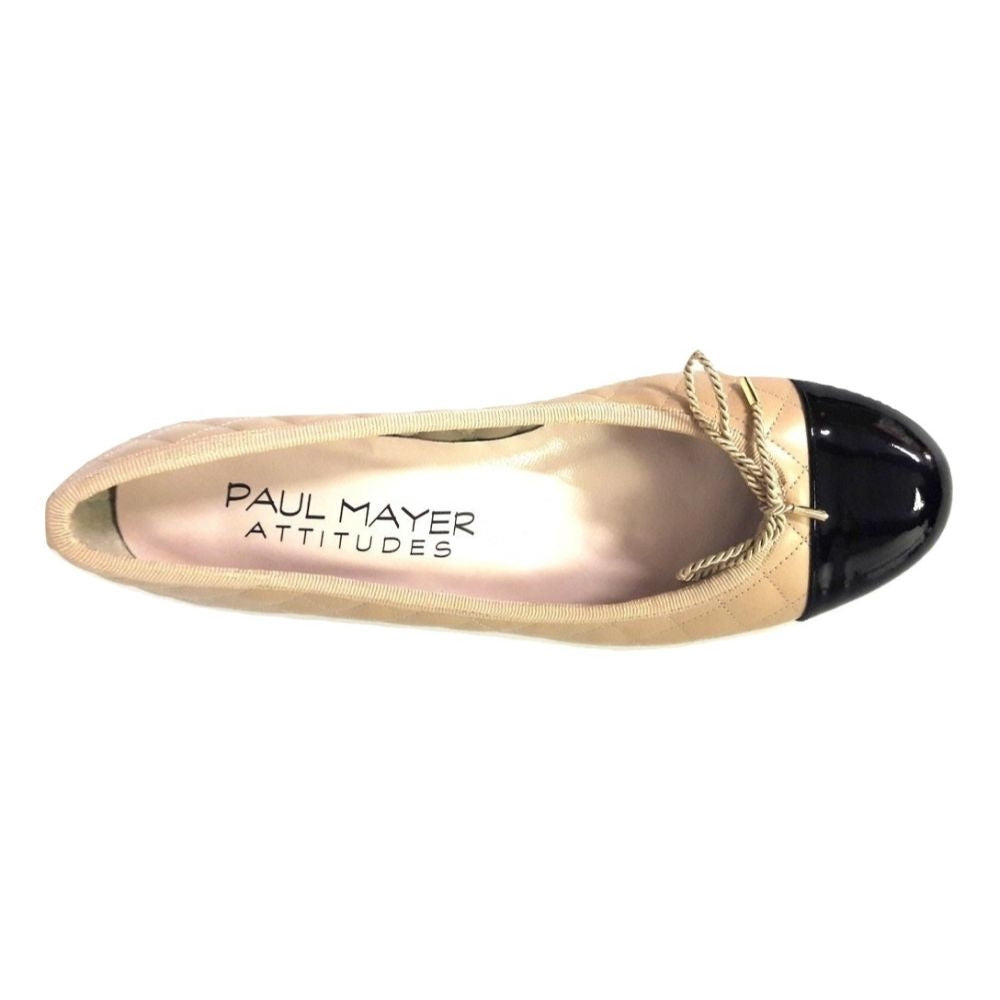 Titou Black Patent Nappa Beige Paul Mayer Pump