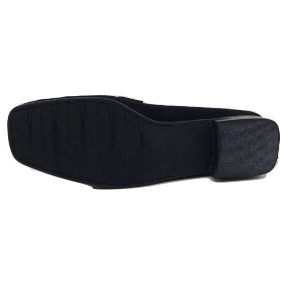 Galvanize Black Suede Stuart Weitzman Loafer Flats