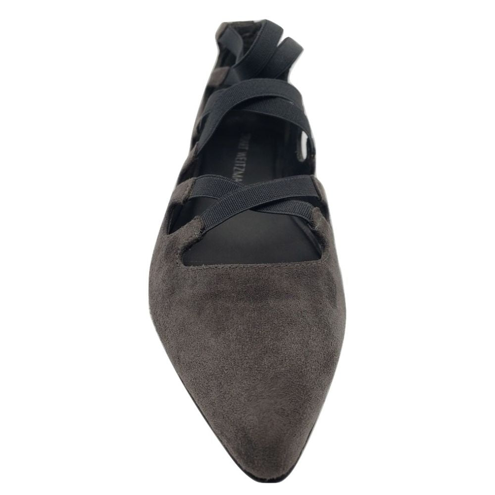 Triplex Slate Suede Stuart Weitzman Flats
