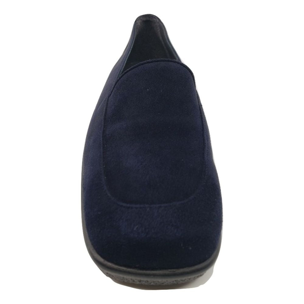 Mocker Navy Suede Stuart Weitzman Loafer Flat