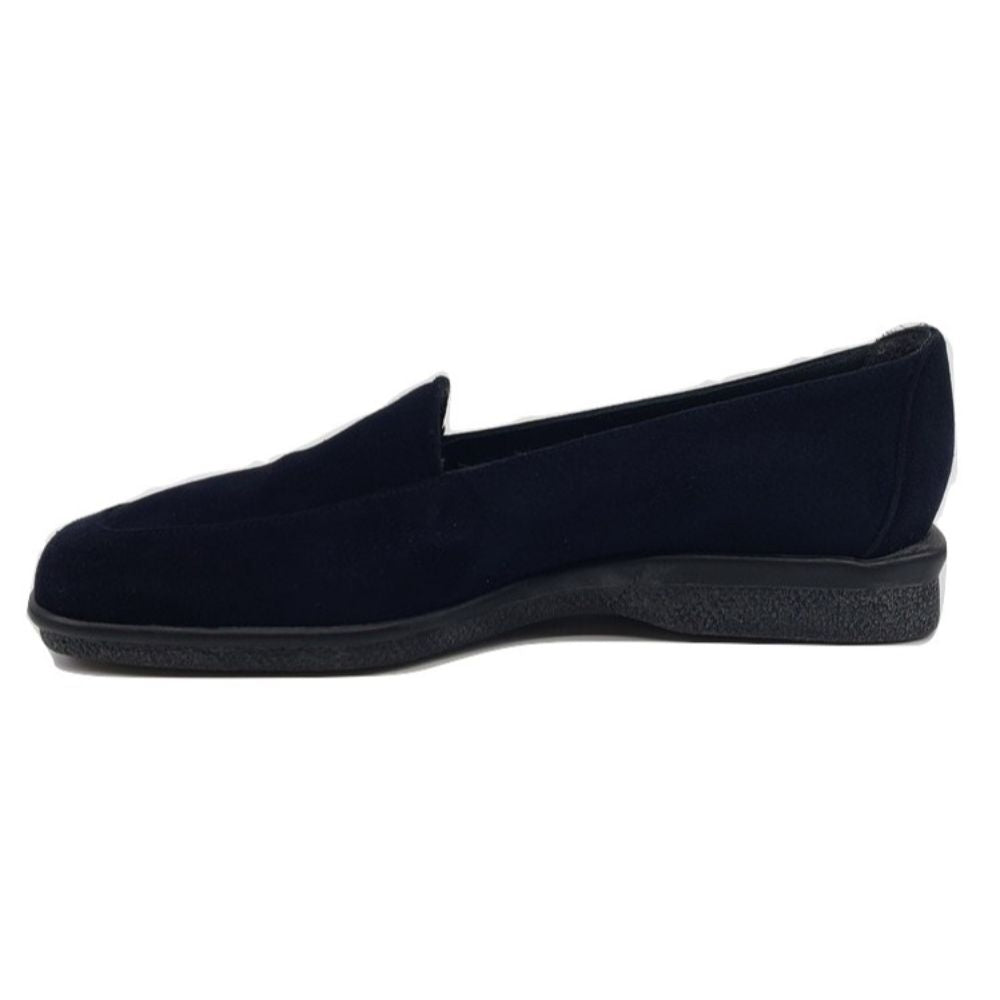 Mocker Navy Suede Stuart Weitzman Loafer Flat