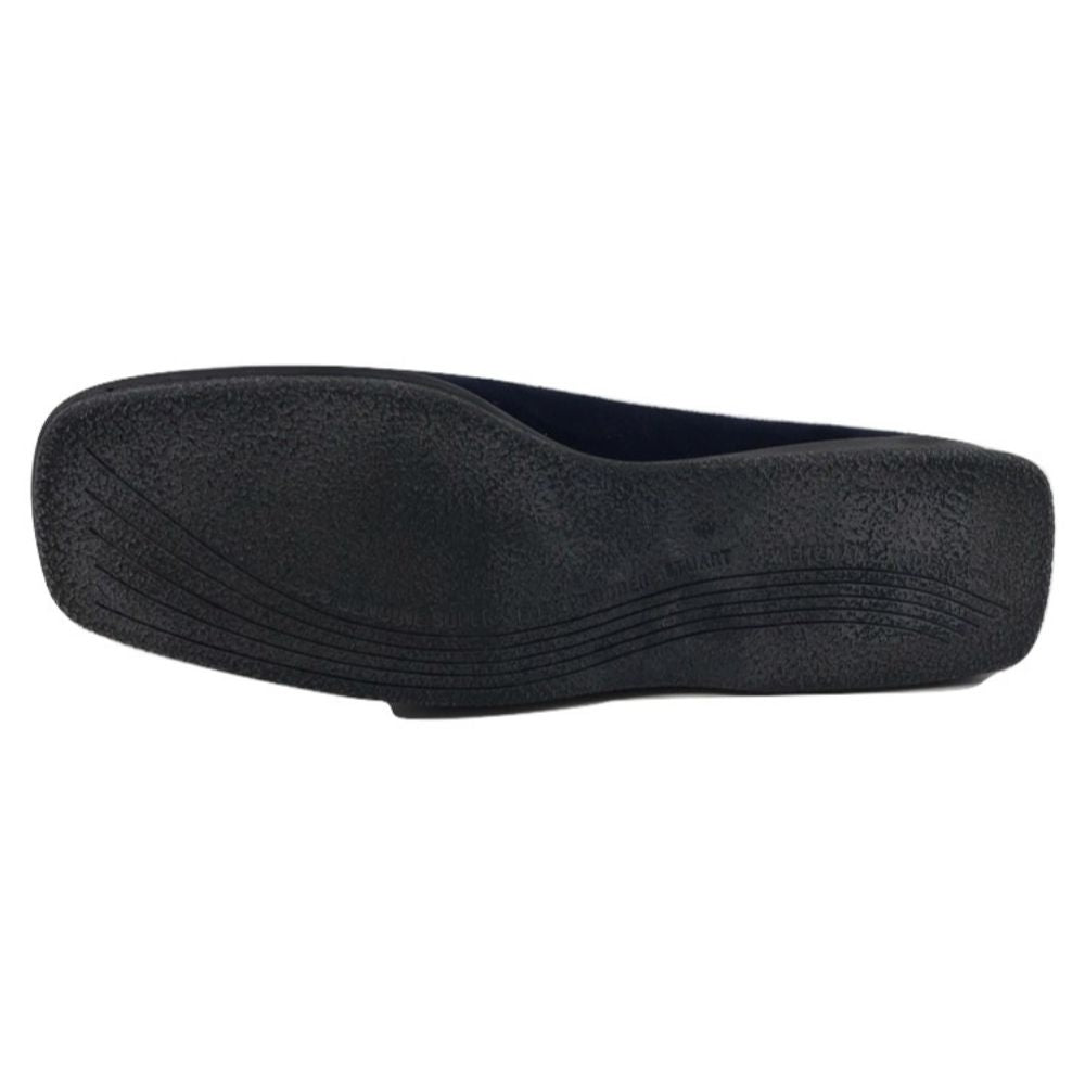 Mocker Navy Suede Stuart Weitzman Loafer Flat