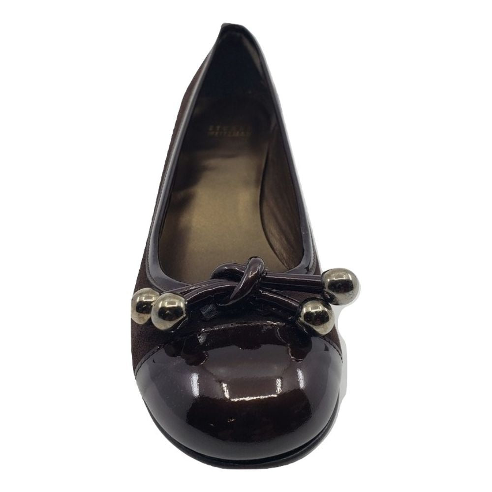 Ballstud Cola Brown Suede Stuart Weitzman Pumps