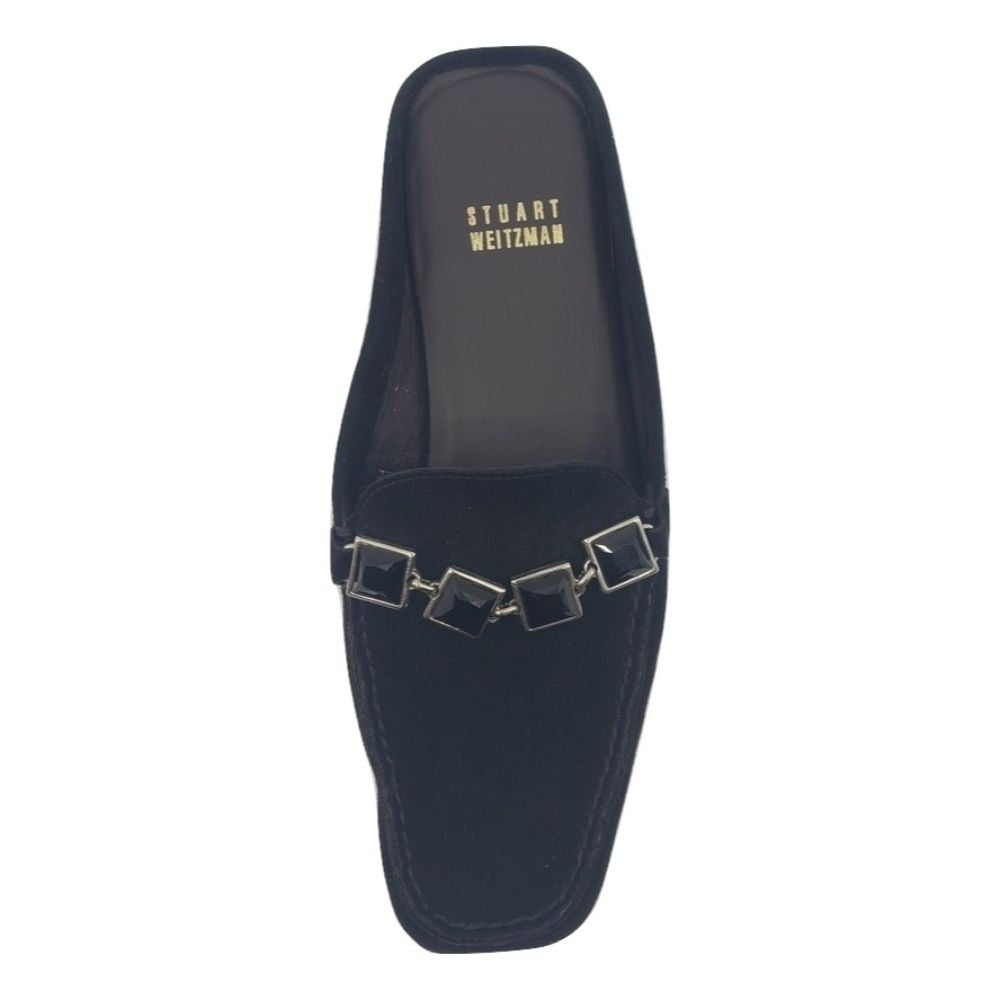 Cubesmule Black Suede Stuart Weitzman Clogs