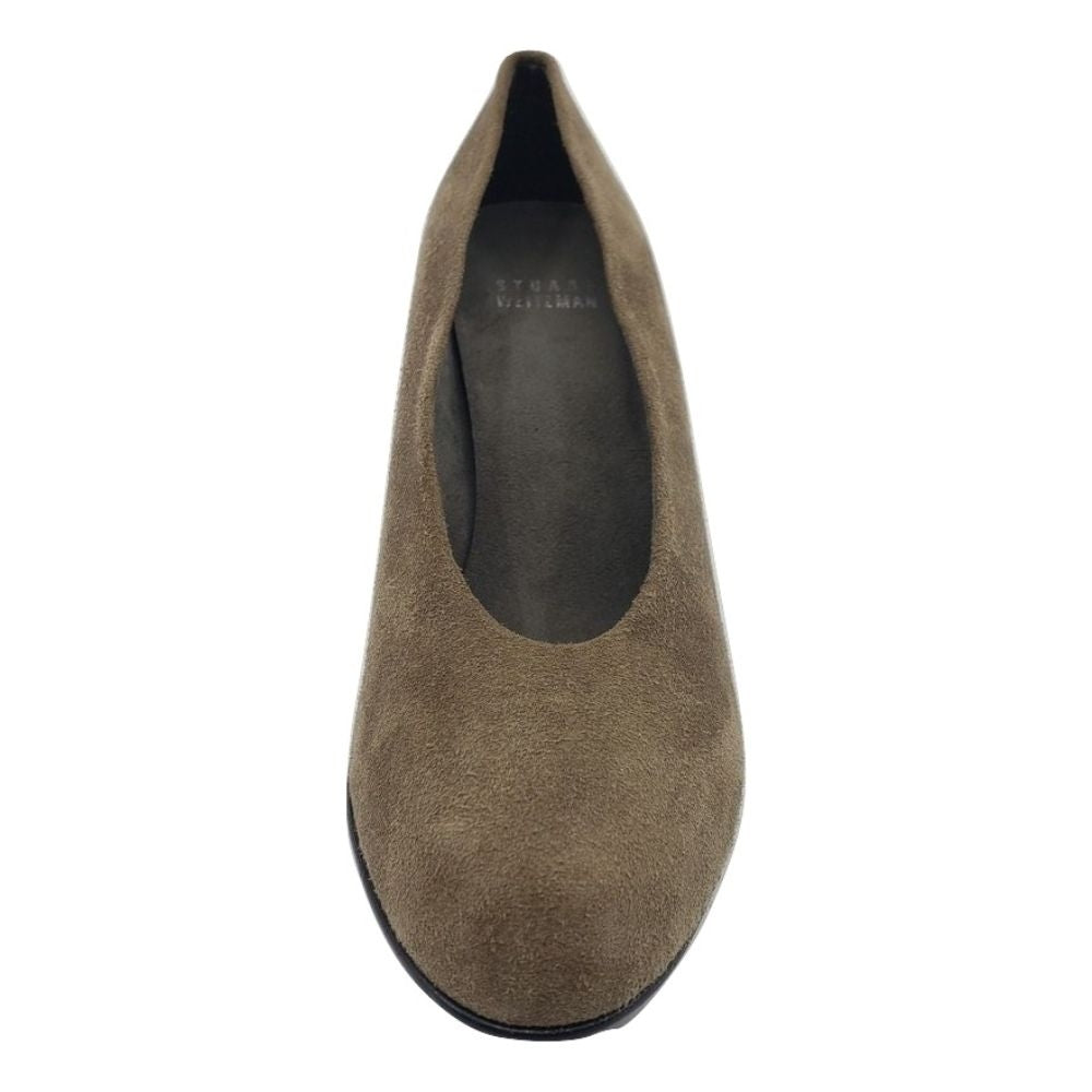 Stuart Weitzman Taupe Suede Pumps
