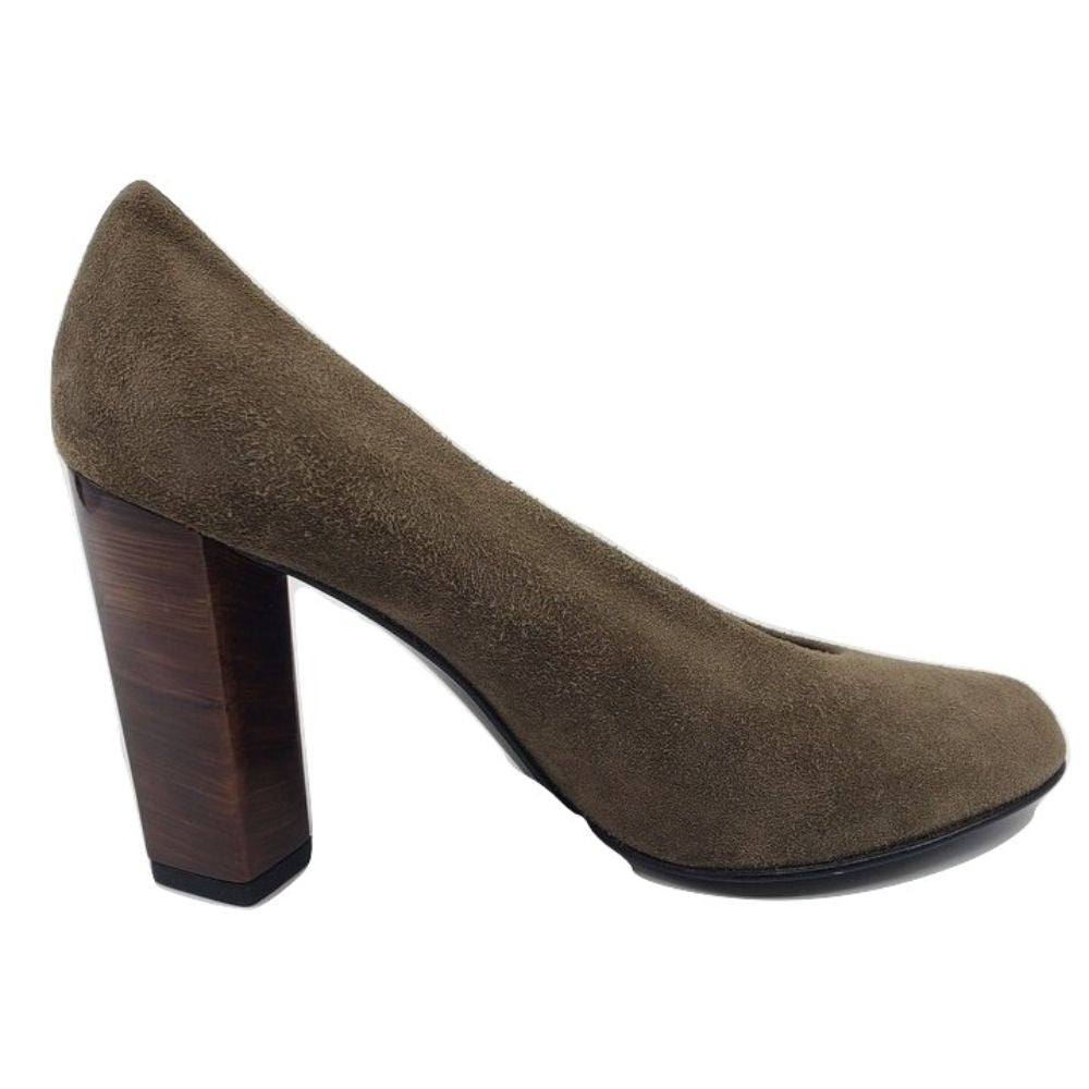 Stuart Weitzman Taupe Suede Pumps
