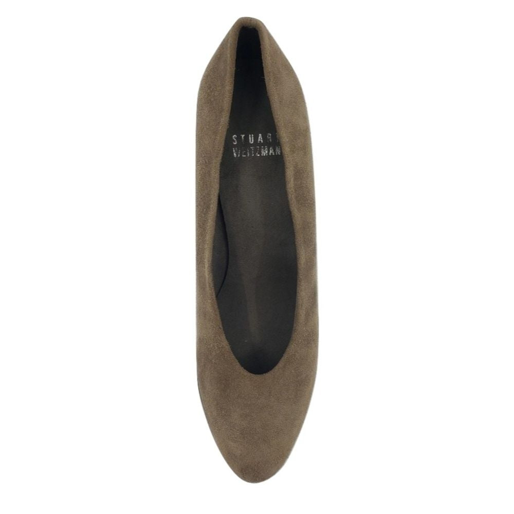 Stuart Weitzman Taupe Suede Pumps