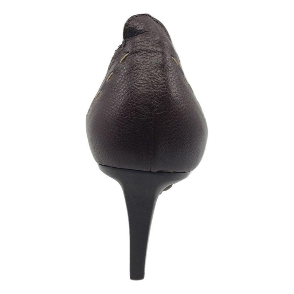 833 Oxford Marrone Camosci Brown Suede and Leather Versani Pumps